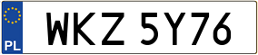 Trailer License Plate